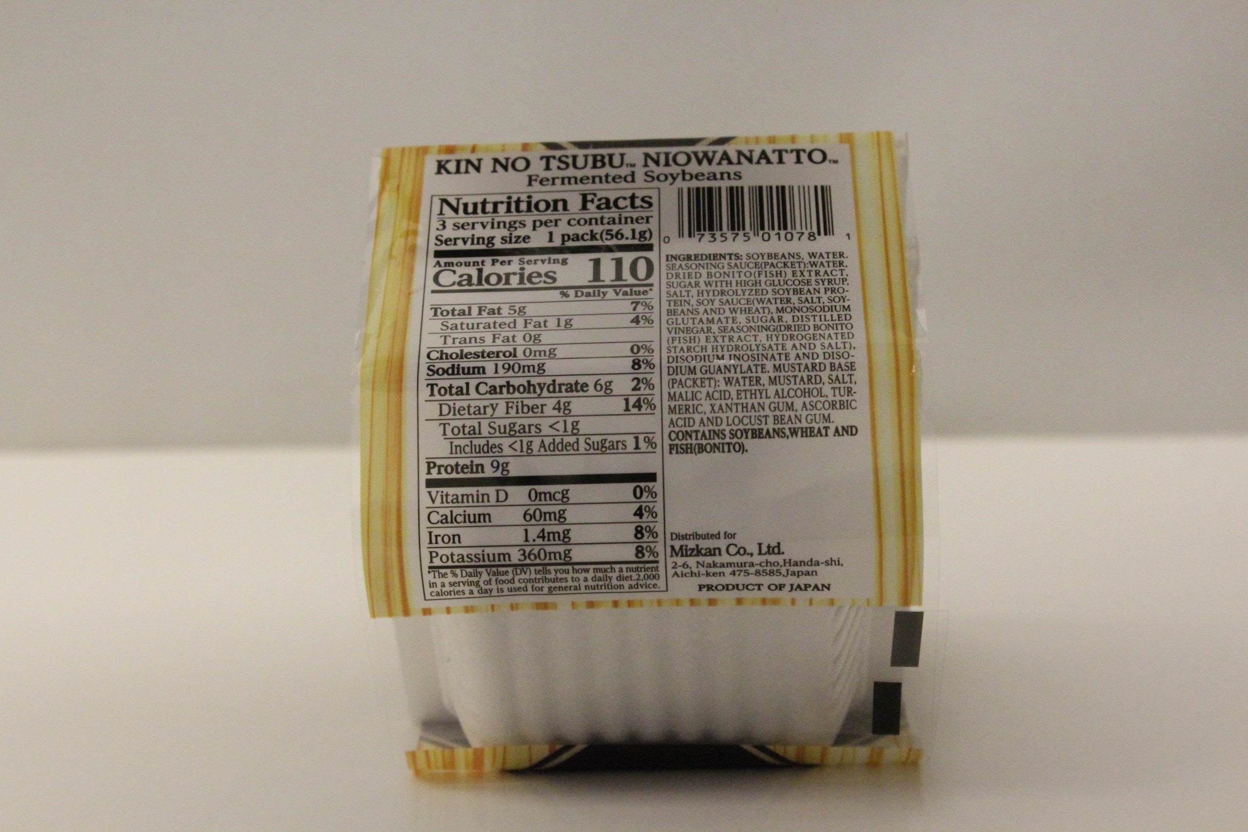 MIZKAN KINTSUBU NIOWA(BLACK) NATTO 3P 5.93 OZ | Cutie - Phoenix